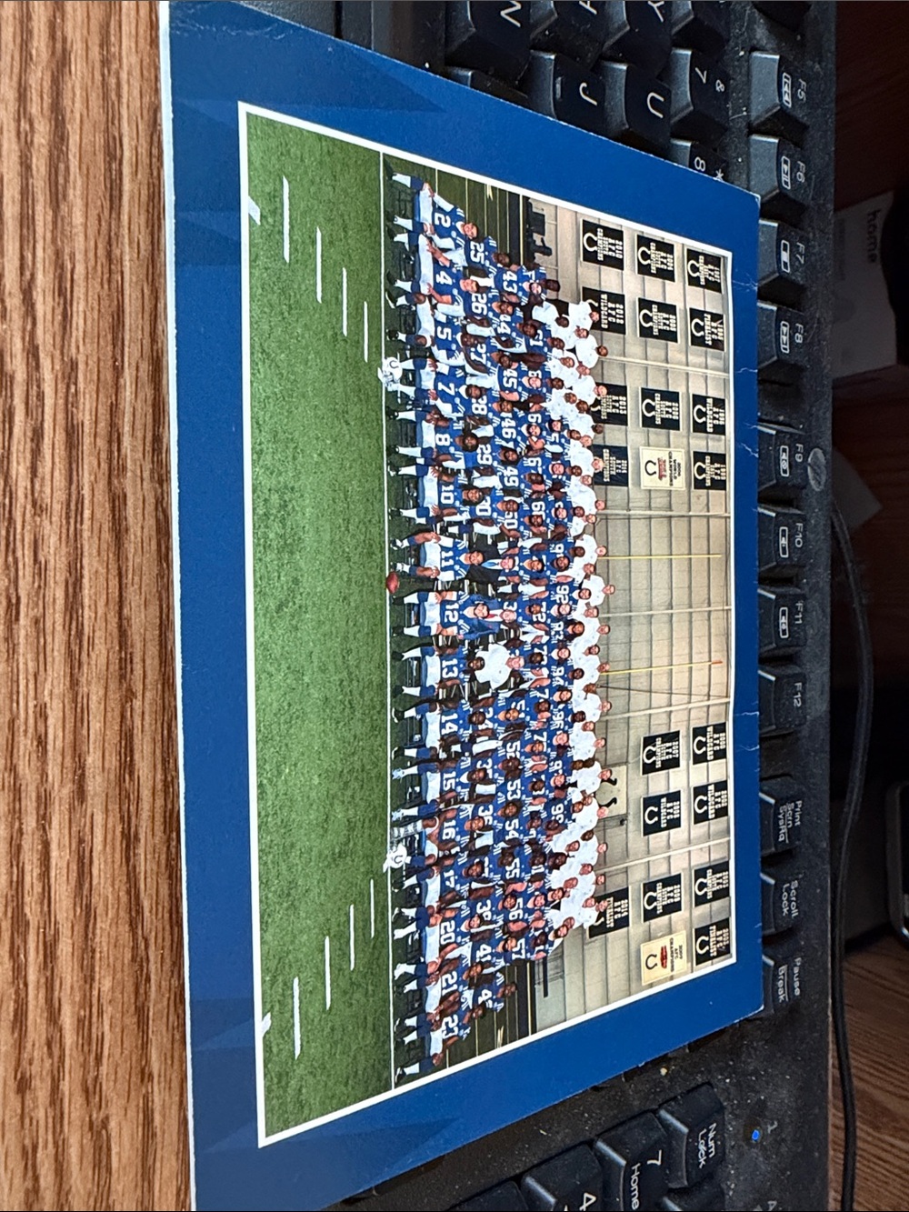 Christmas Card Indianapolis Colts Football 2018 w/ Ornament Championship Banners